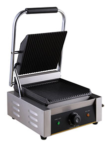 Гриль контактный 1 зона рифленая рифленая чугун 1,8 kW S/210/220 Gastrorag NPL-EGD10E