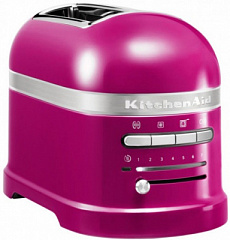 Тостер малиновый лед 2 хлебца 220 V/1,25 kW KitchenAid 5KMT2204ERI Тостер малиновый лед 2 хлебца 220 V/1,25 kW KitchenAid 5KMT2204ERI