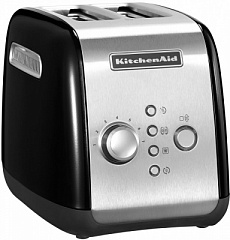 Тостер чёрный 2 хлебца 220 V/1,1 kW KitchenAid 5KMT221EOB Тостер чёрный 2 хлебца 220 V/1,1 kW KitchenAid 5KMT221EOB