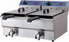 Фритюрница ВЭ электричество 220 V/10 kW настольная 2/13 L Liloma FL 8+8