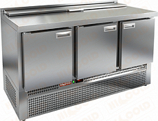 Стол холодильный СБ 1 485/600 для салатов 280 L Д 3 Я 0 Hicold SLE2-111SN (1/6)