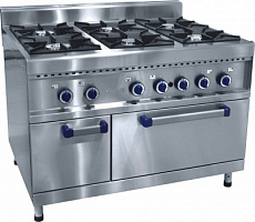 Плита традиционная ВЭ газ 220 V/0,1 kW 6 К Abat ПГК-69ЖШ
