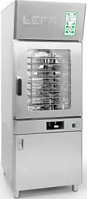 Пароконвектомат ВЭ электричество 380 V/12,6 kW инжекторный 8 Gn 1/1 Lefa CMT8-1/1 копчение подставка