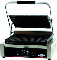 Гриль контактный 1 зона рифленая рифленая чугун 2,2 kW S/340/230 Starfood PANINI