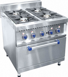 Плита традиционная ВЭ газ 220 V/0,1 kW 4 К Abat ПГК-49ЖШ